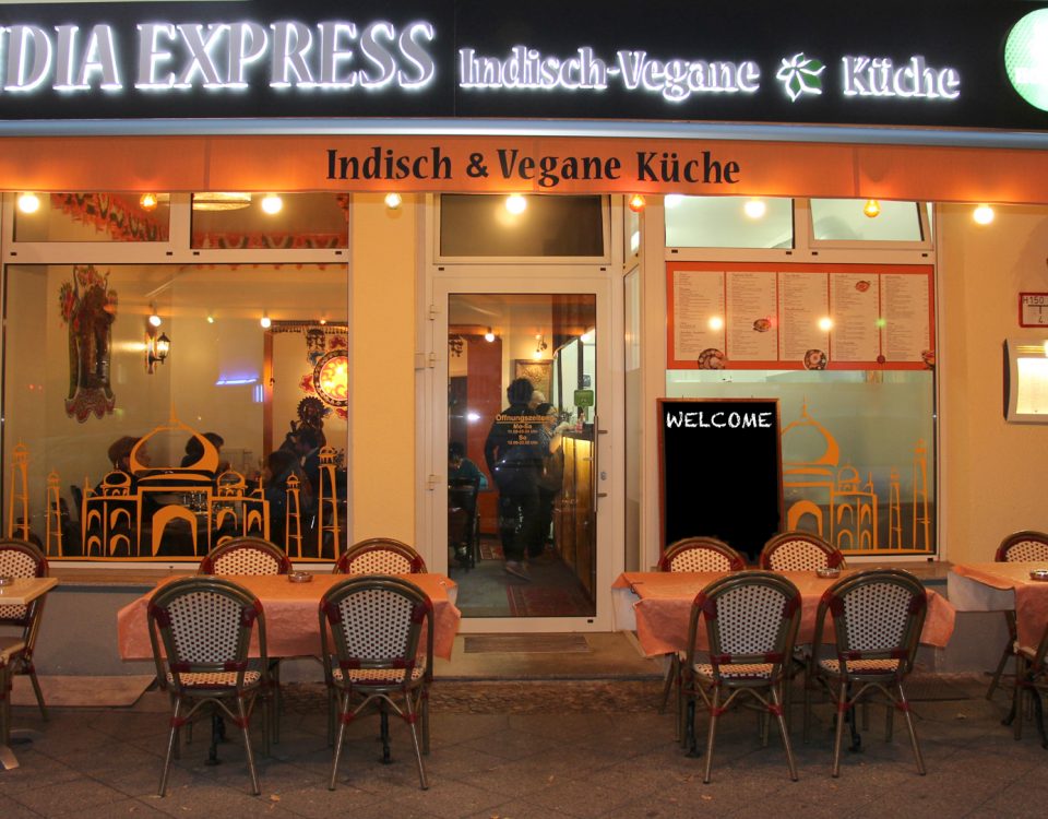 Indian Express restaurant entrance in Berlin